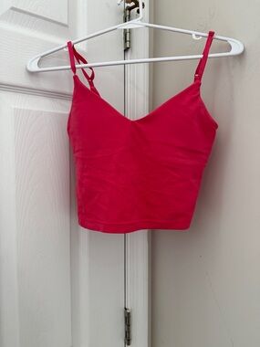 Lululemon Align Pink V-Neck Cropped Tank Top